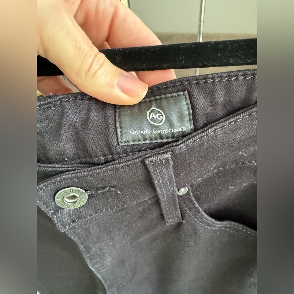 AG Farrah High Rise Skinny Black Jeans Size 24 EUC - Picture 4 of 9